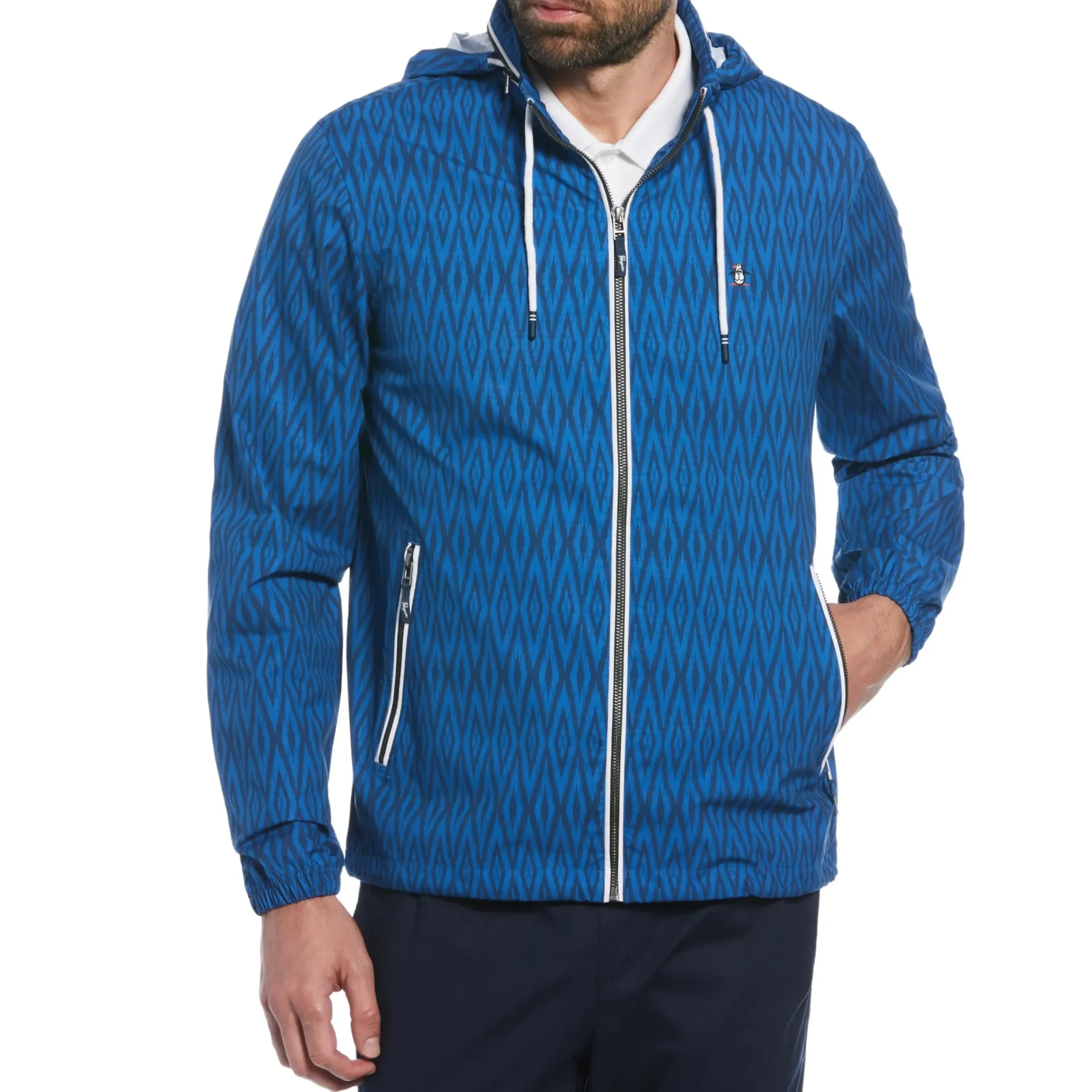 Allover Diamond Print Ratner Jacket