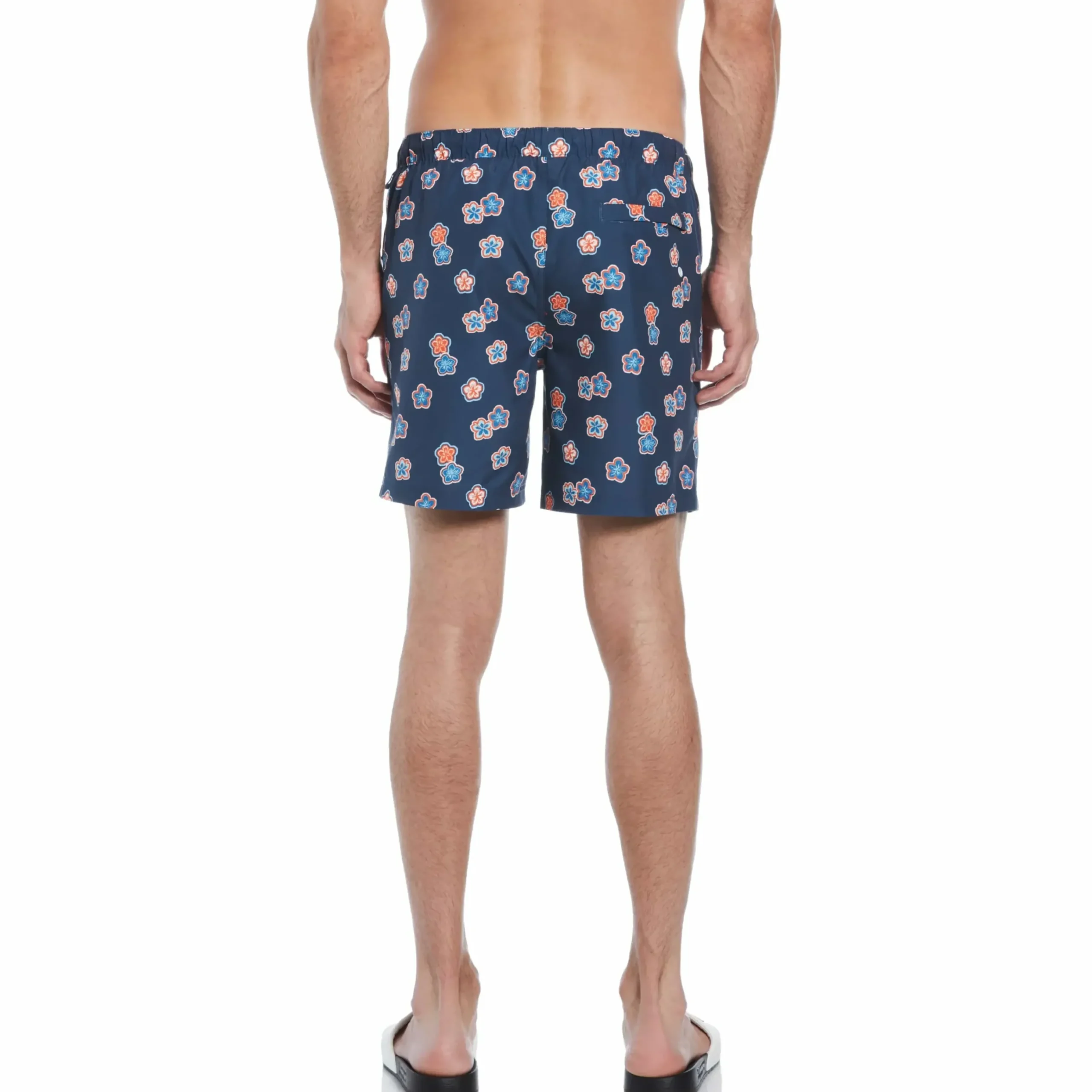 Allover Hibiscus Print Swim Short