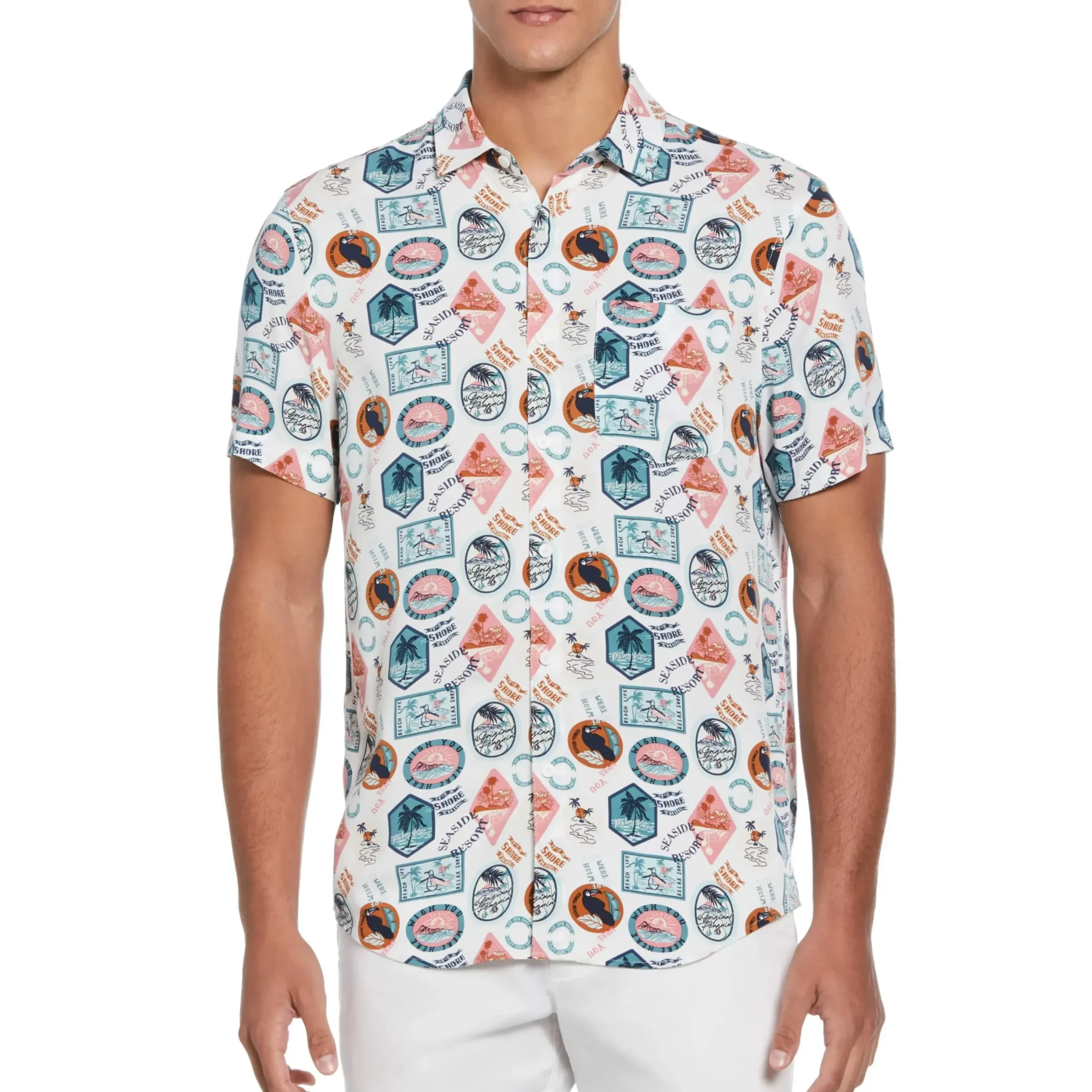 All-over Vacay Print Shirt