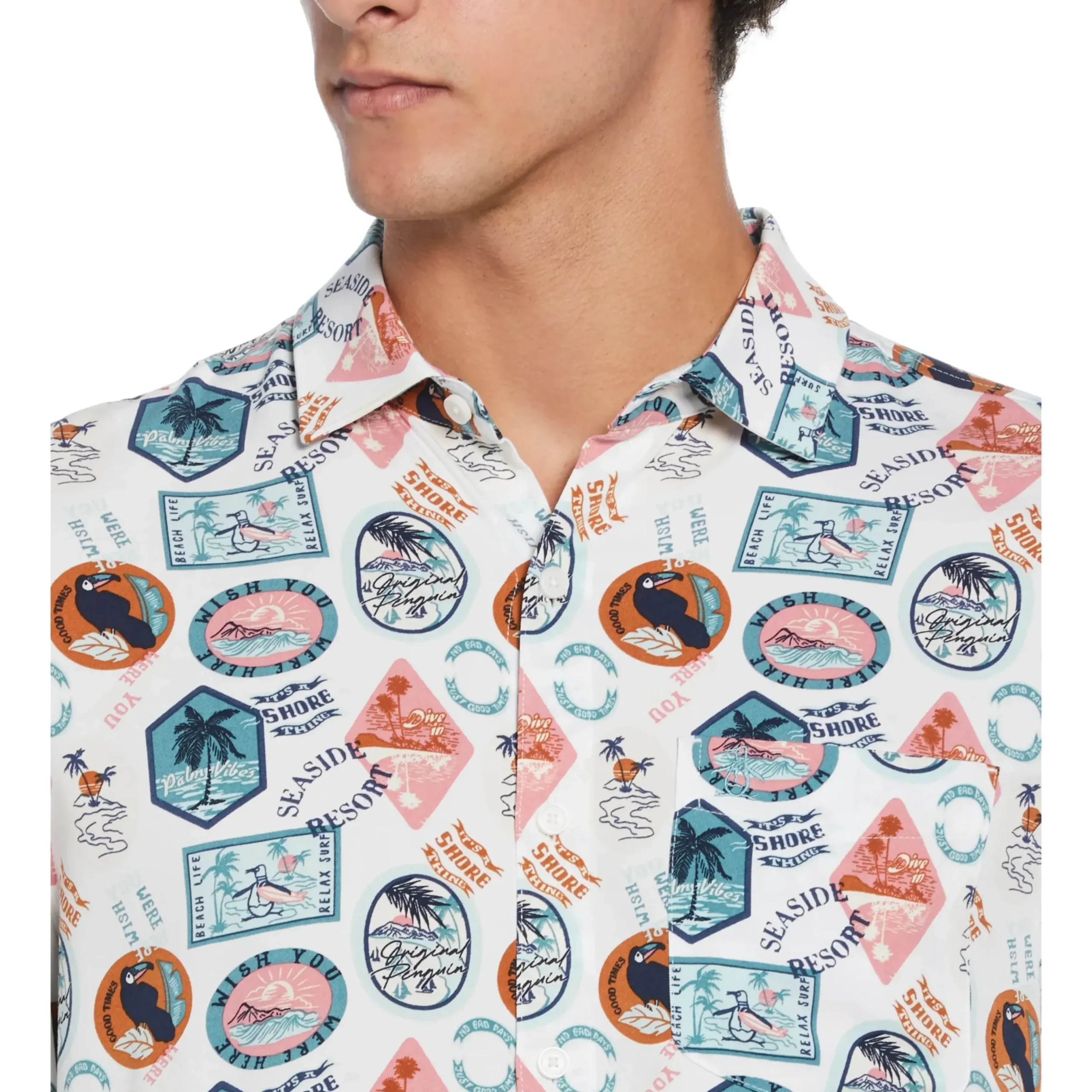 All-over Vacay Print Shirt