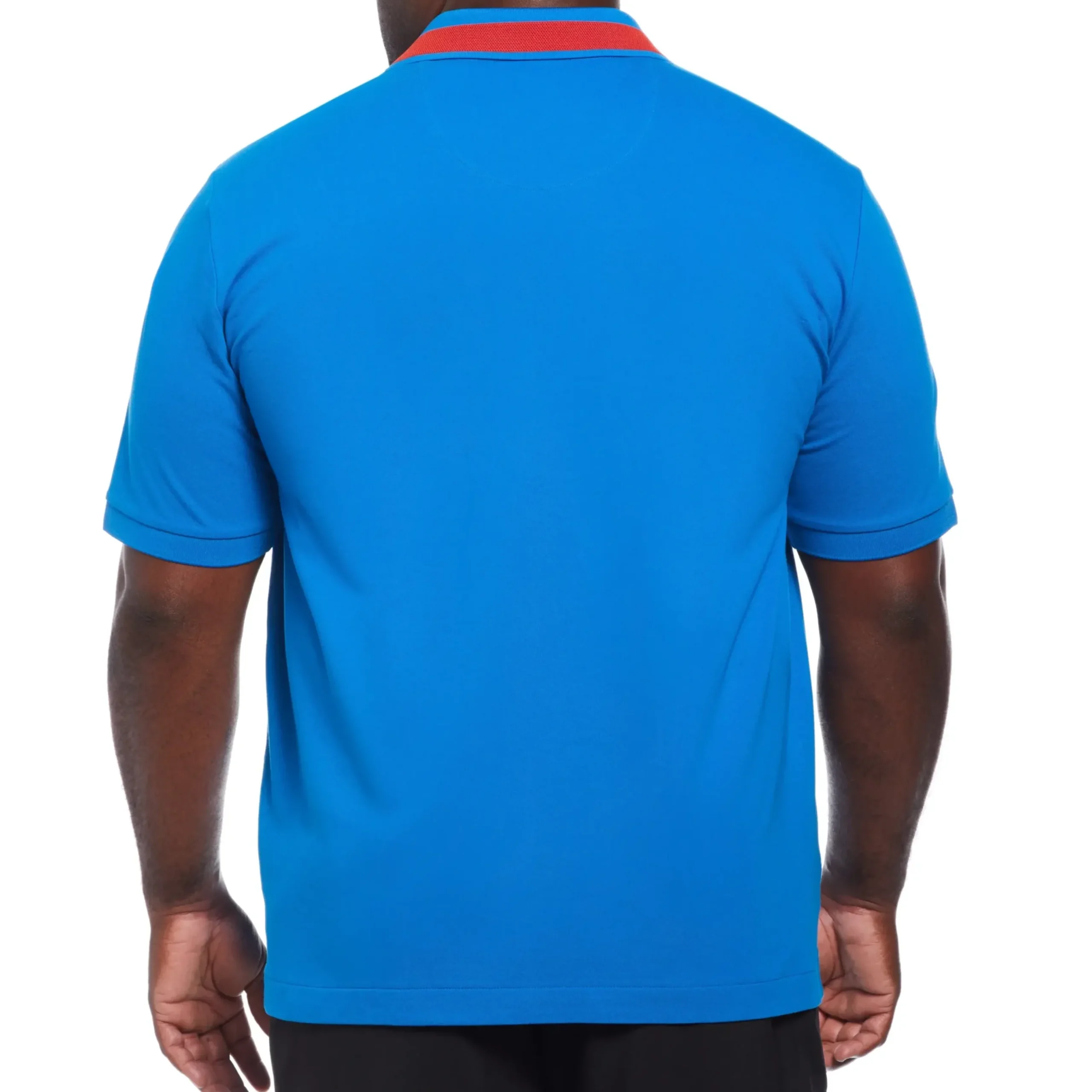 Big and Tall Micro Pique Chest Stripe Polo