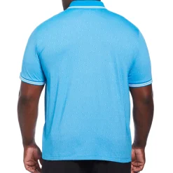 Big & Tall Cotton Jacquard Allover Dobby Print Polo