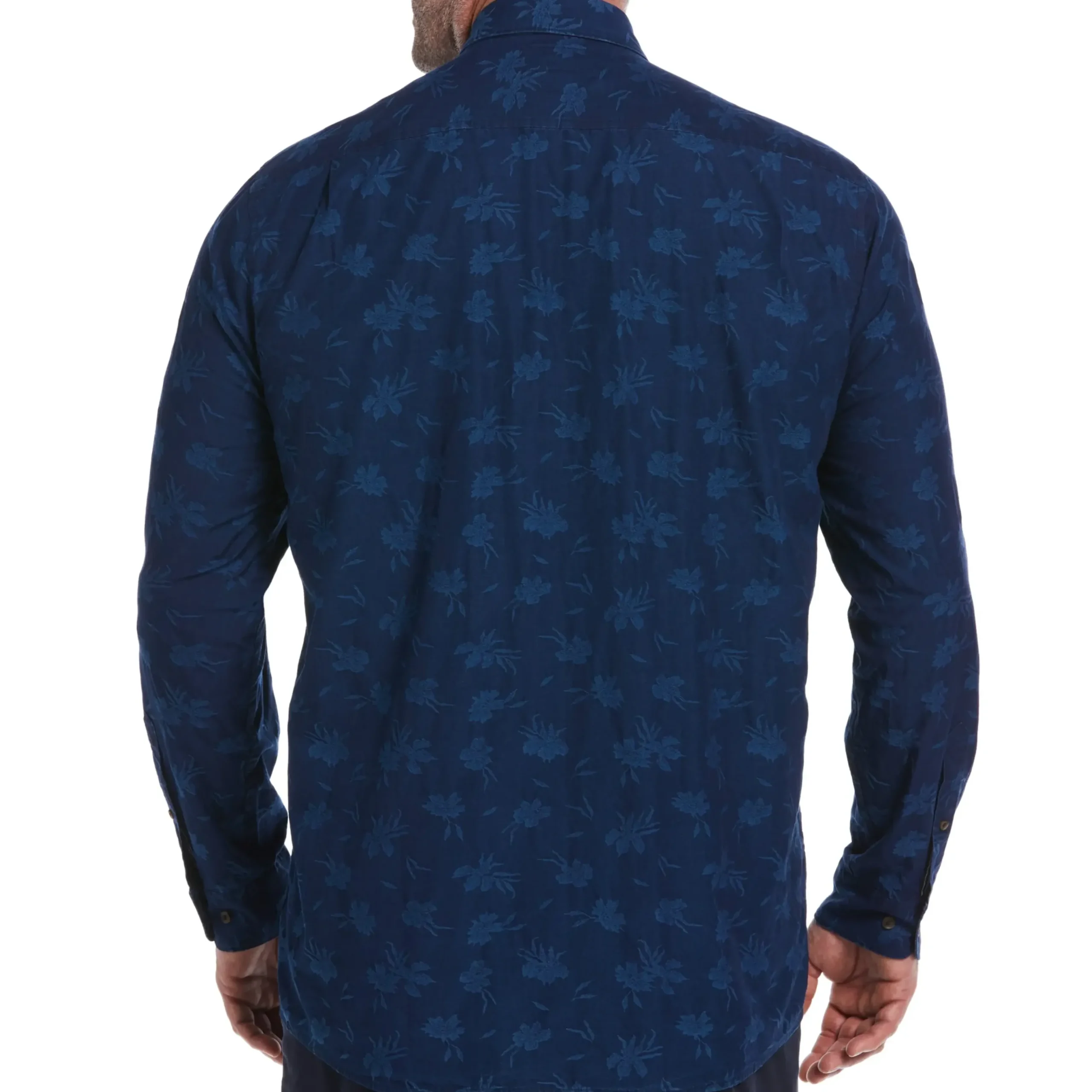 Big & Tall Jacquard Denim Shirt
