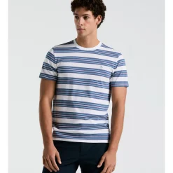 Birdseye Pique Chest Stripe Tee