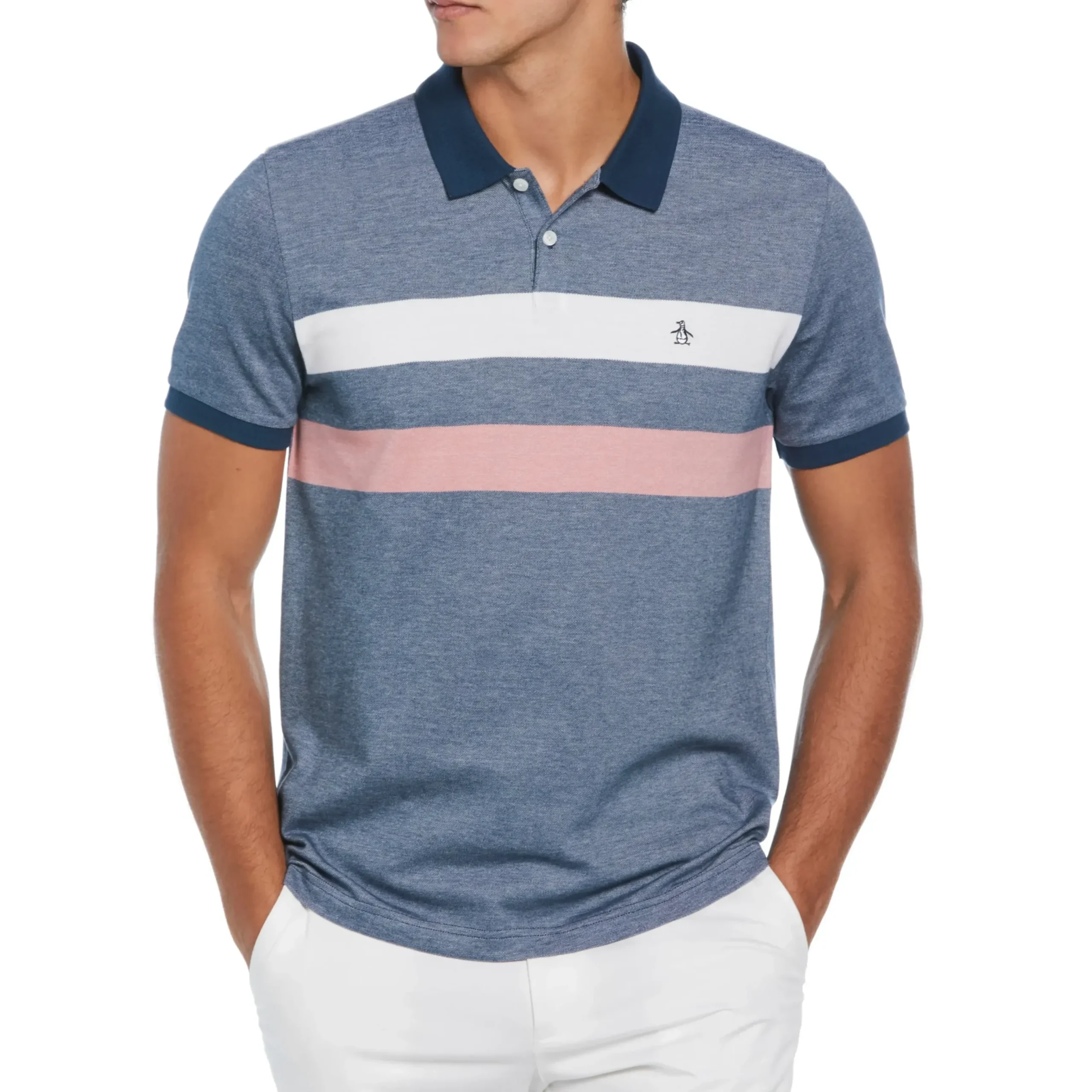 Birdseye Pique Stripe Polo