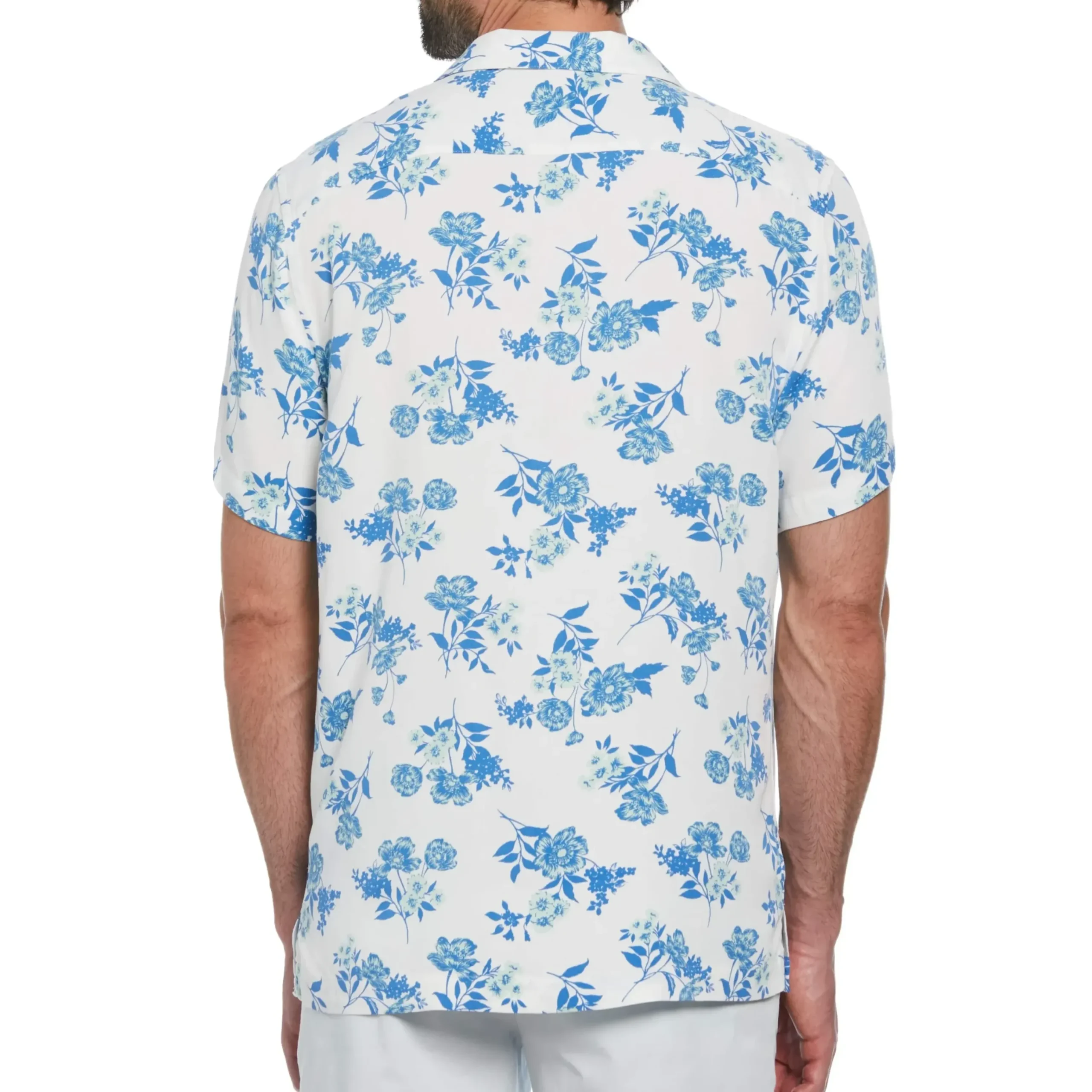 Bouquet Print Camp Collar Shirt