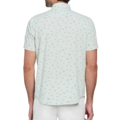 Chambray Ditsy Daisy Print Shirt