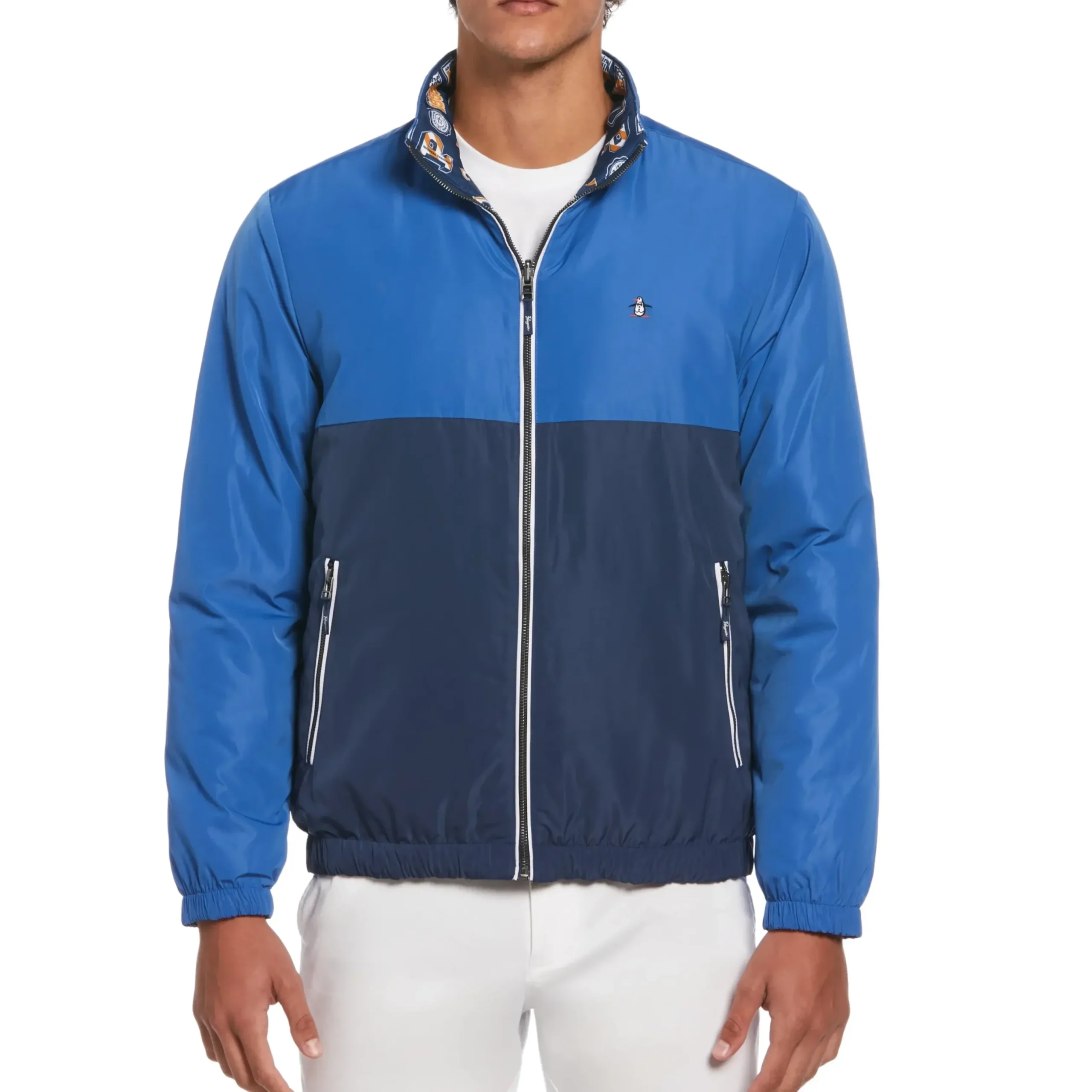 Collegiate Print Reversible Full Zip Jacket