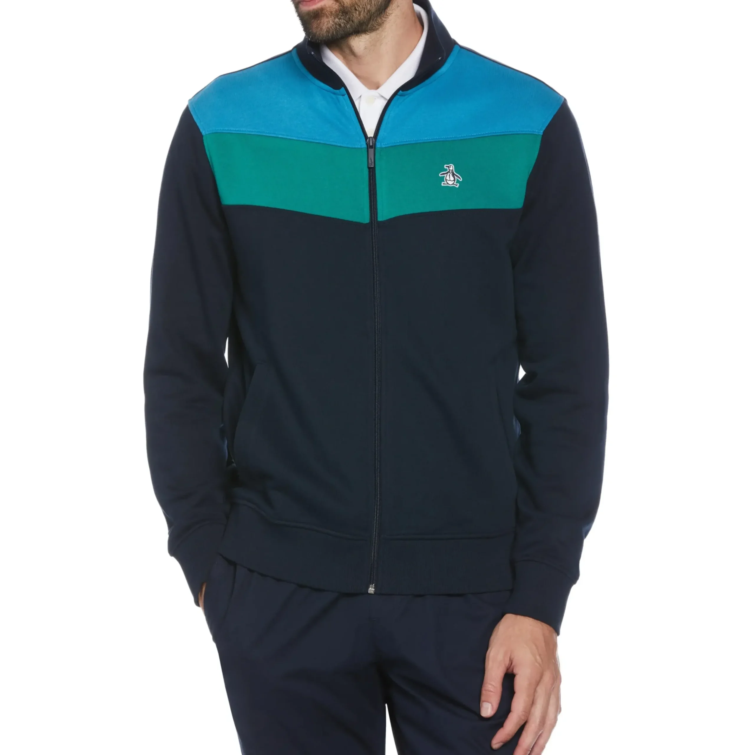 Colorblock Fleece Track Jacket
