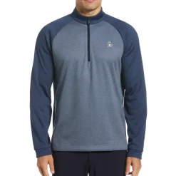 Color Block Fleece 1/4 Zip Pullover Golf Sweater