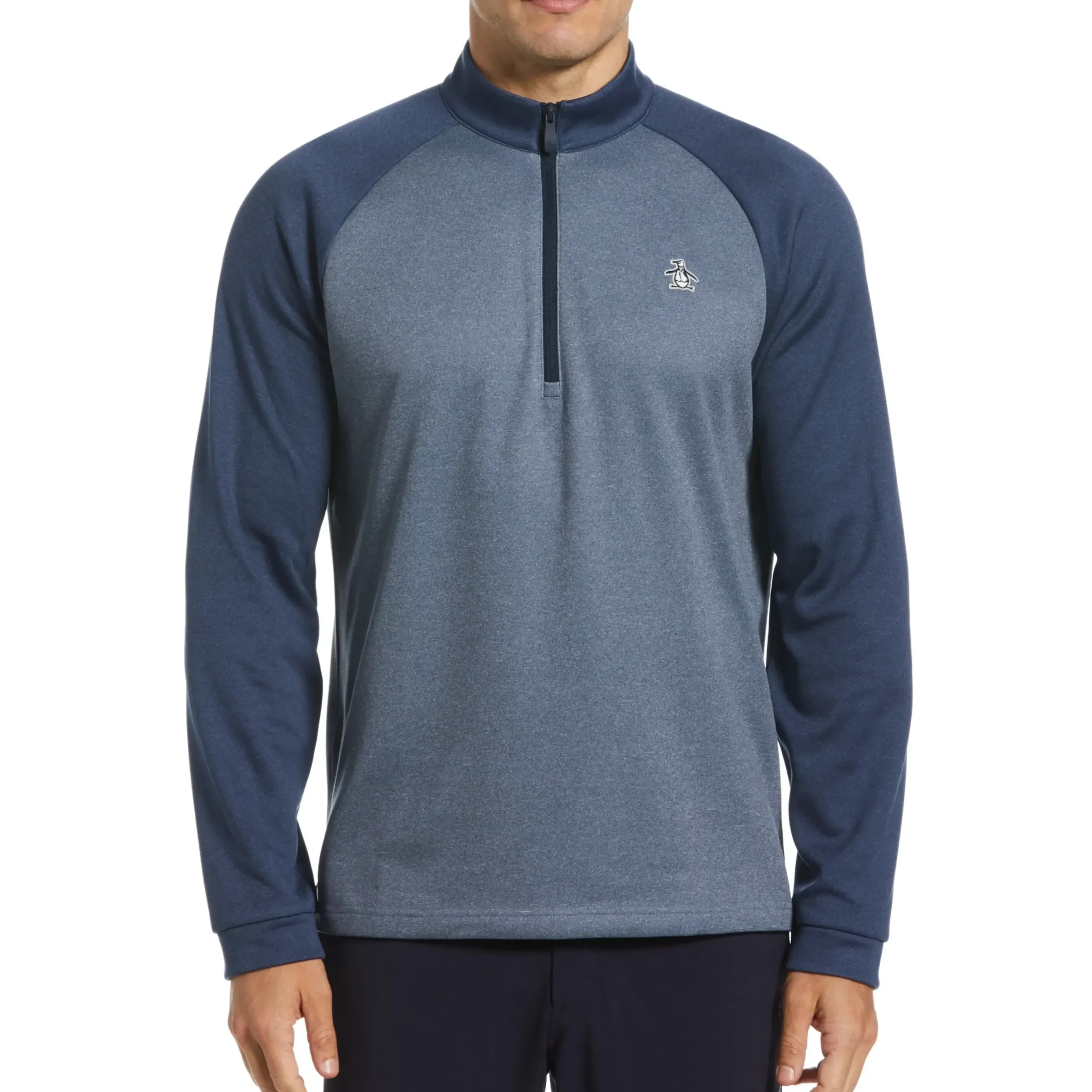 Color Block Fleece 1/4 Zip Pullover Golf Sweater