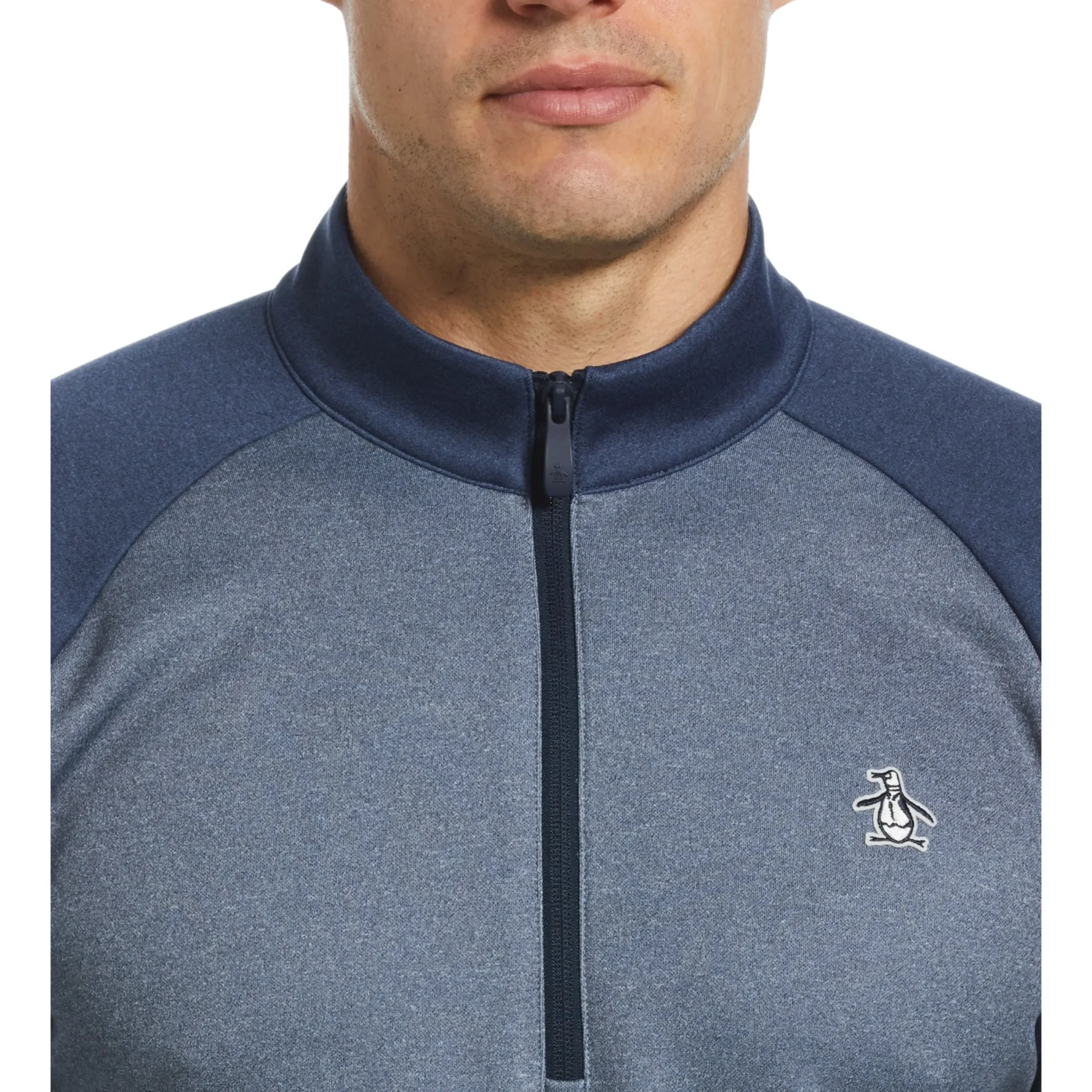 Color Block Fleece 1/4 Zip Pullover Golf Sweater