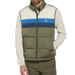 Color Block Puffer Vest