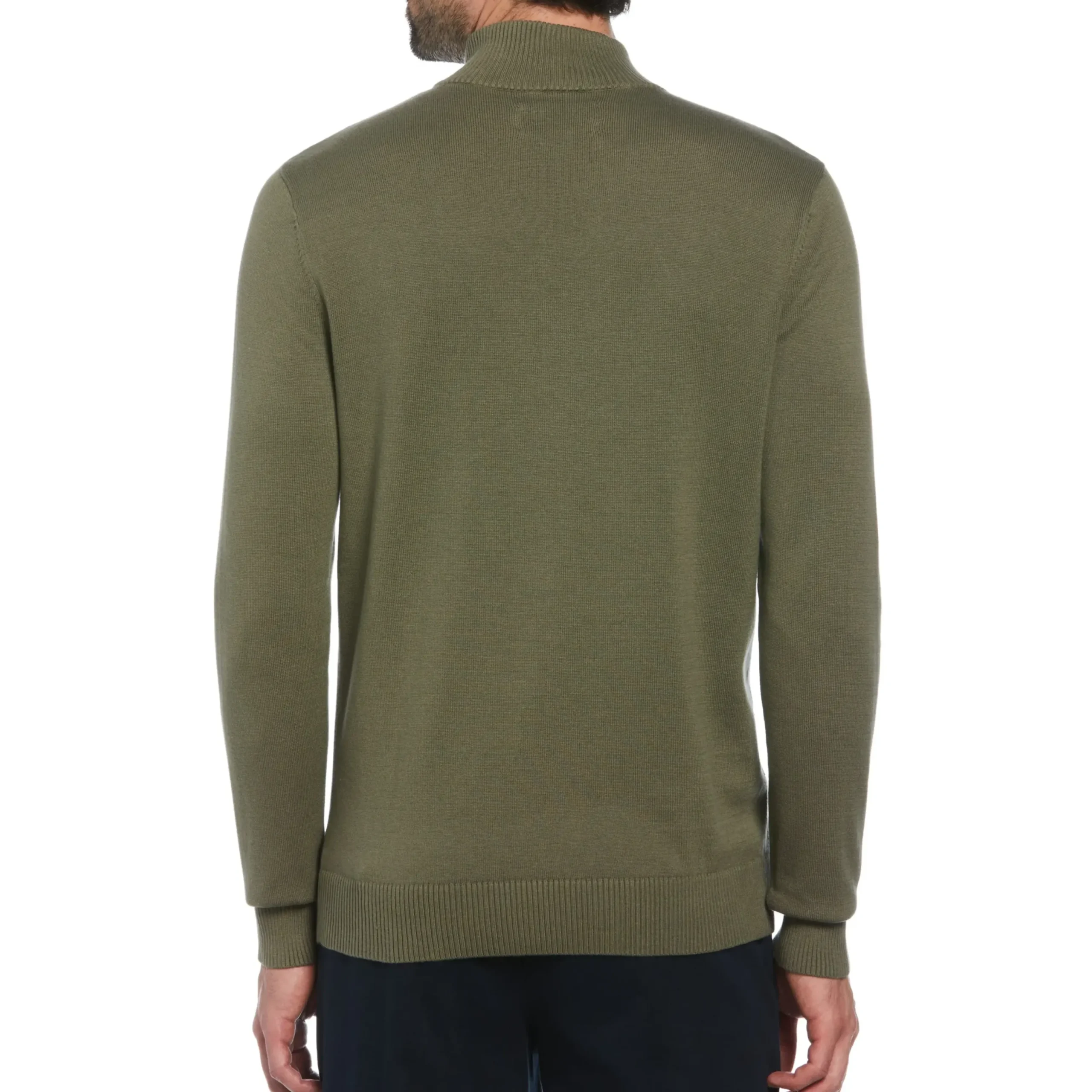 Color Block 1/4 Zip Sweater