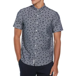 Cotton Chambray Palm Shirt