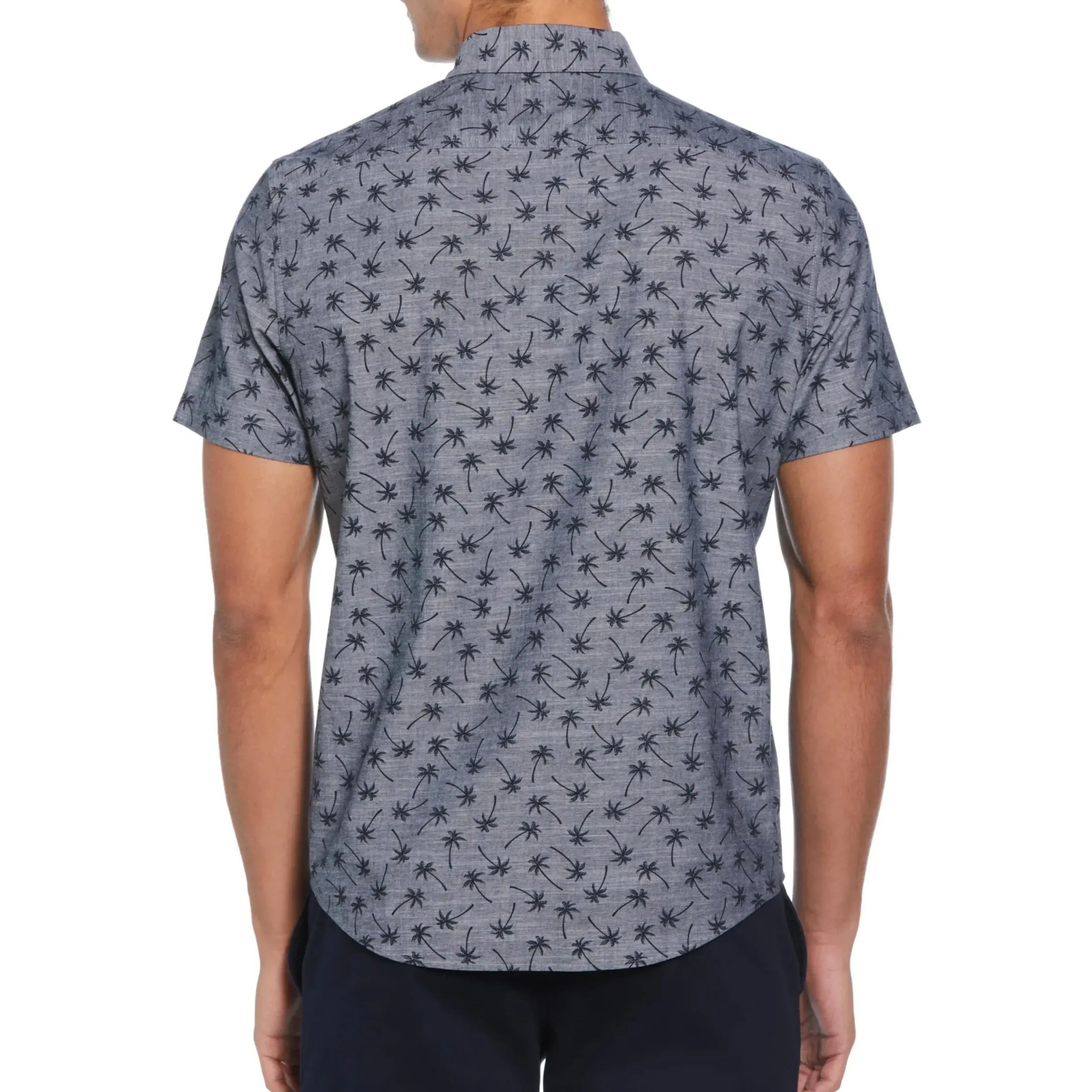 Cotton Chambray Palm Shirt