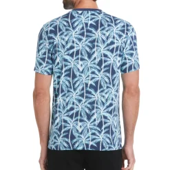 Cotton Jersey Allover Palm Print Tee