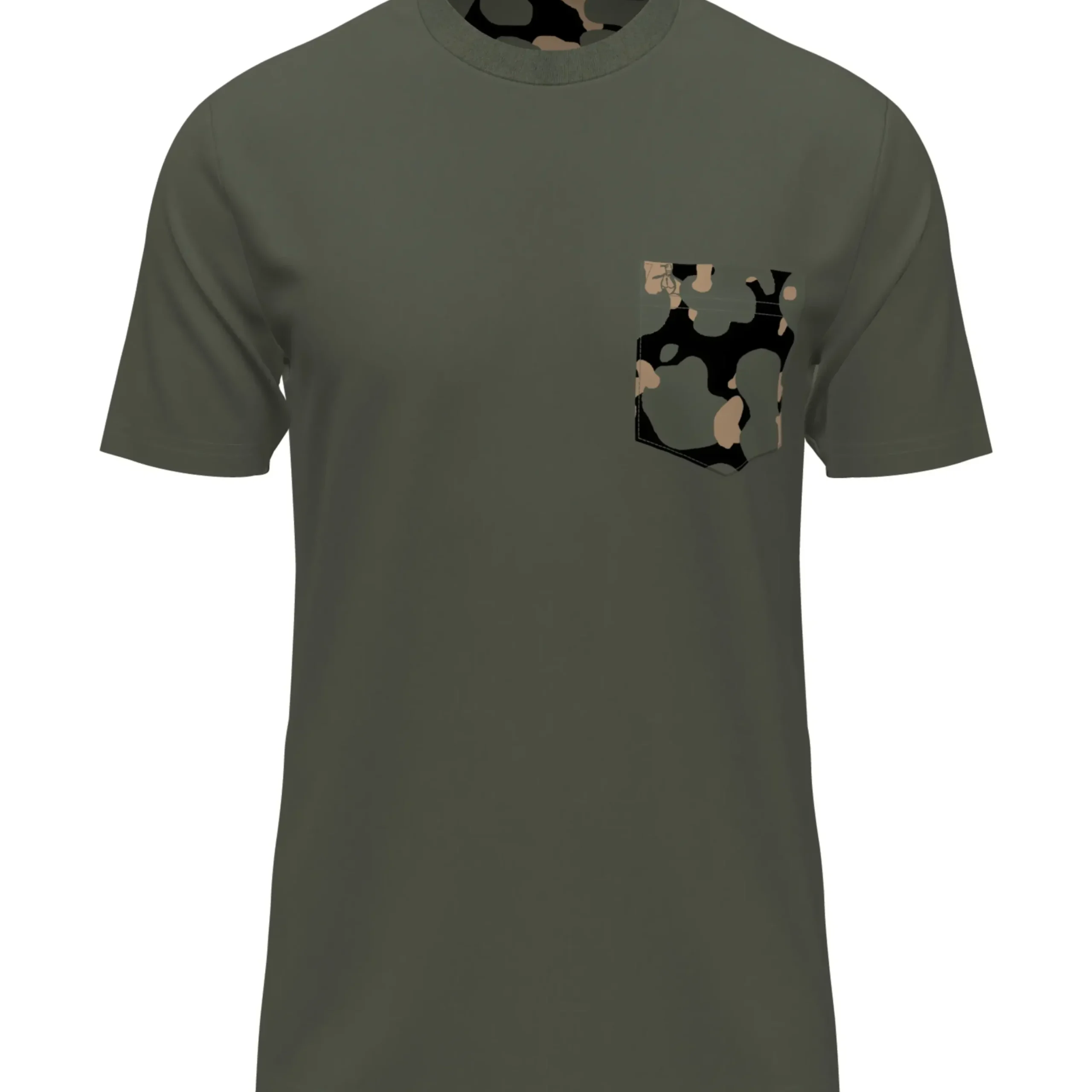 Cotton Jersey Camo Pete Pocket Tee
