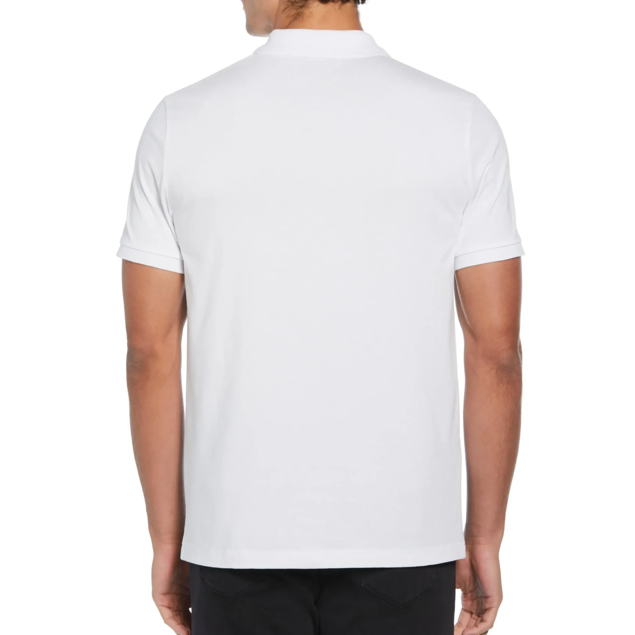 Cotton Jersey Jacquard Front Polo