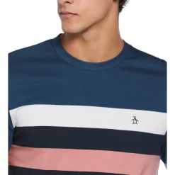 Cotton Jersey Yarn Dyed Chest Stripe Tee