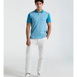 Diamond Jacquard Front Polo
