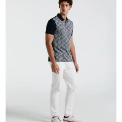 Diamond Jacquard Front Polo