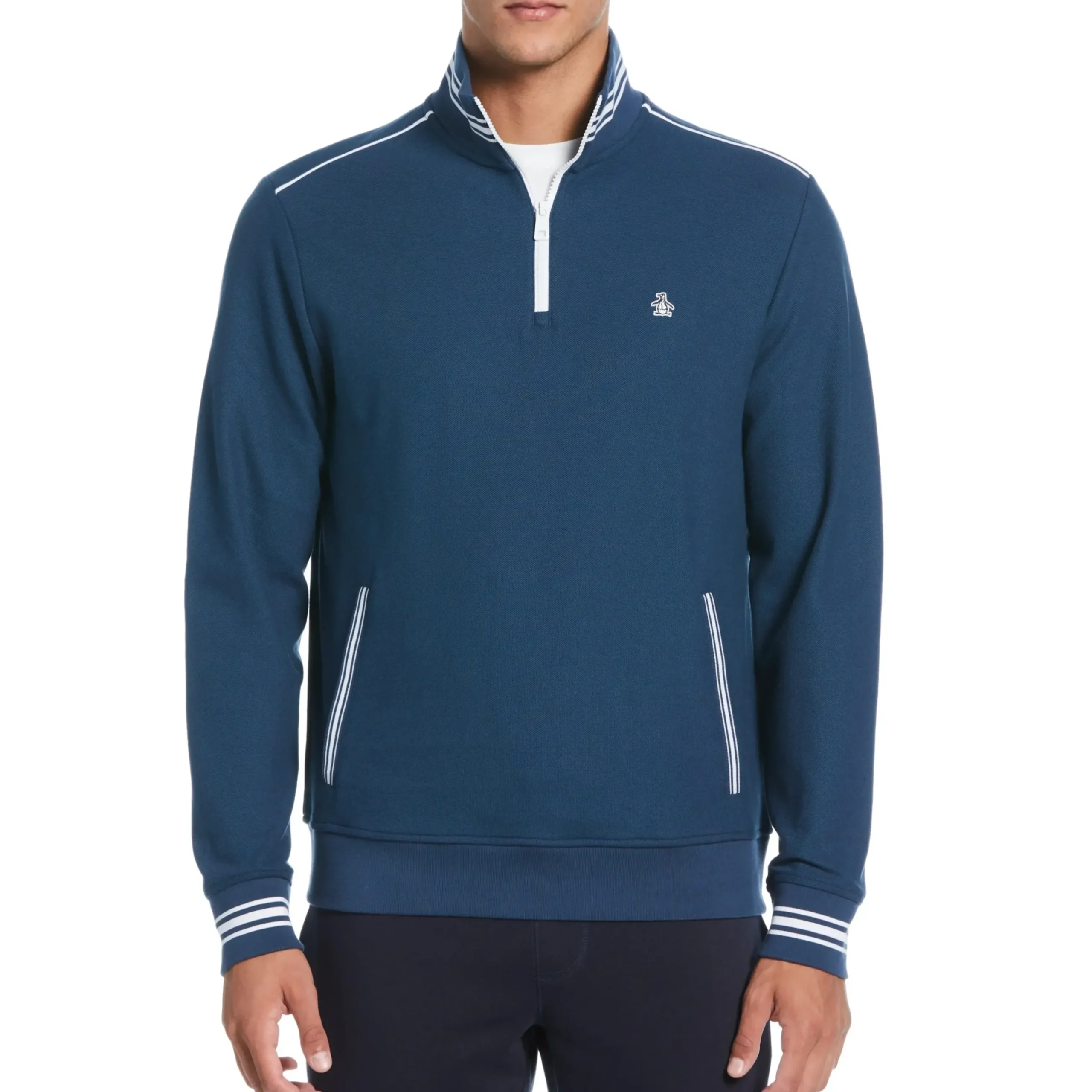 Double Knit Pique 1/4 Zip Track Jacket