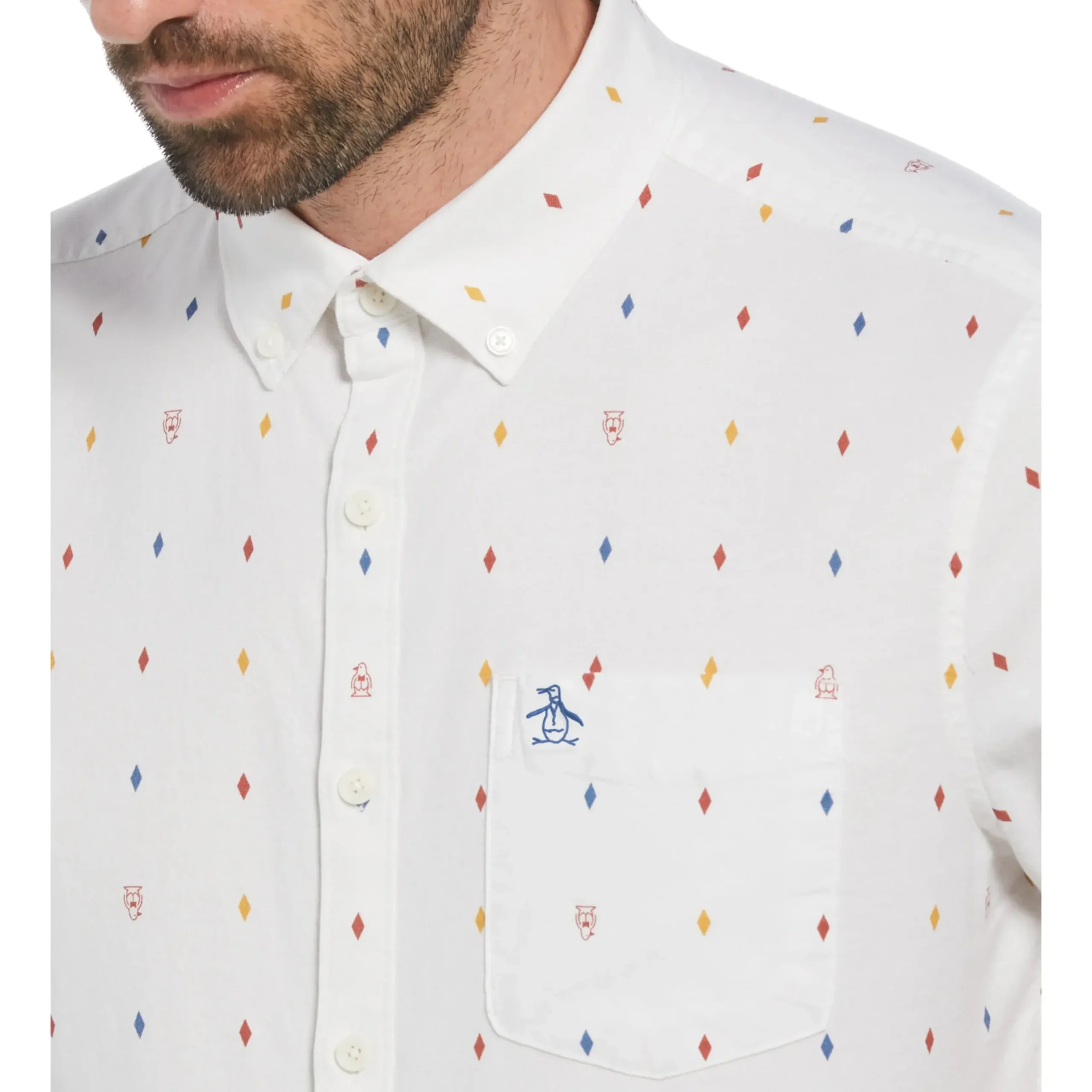 EcoVero™ Blend Diamond Pete Print Shirt