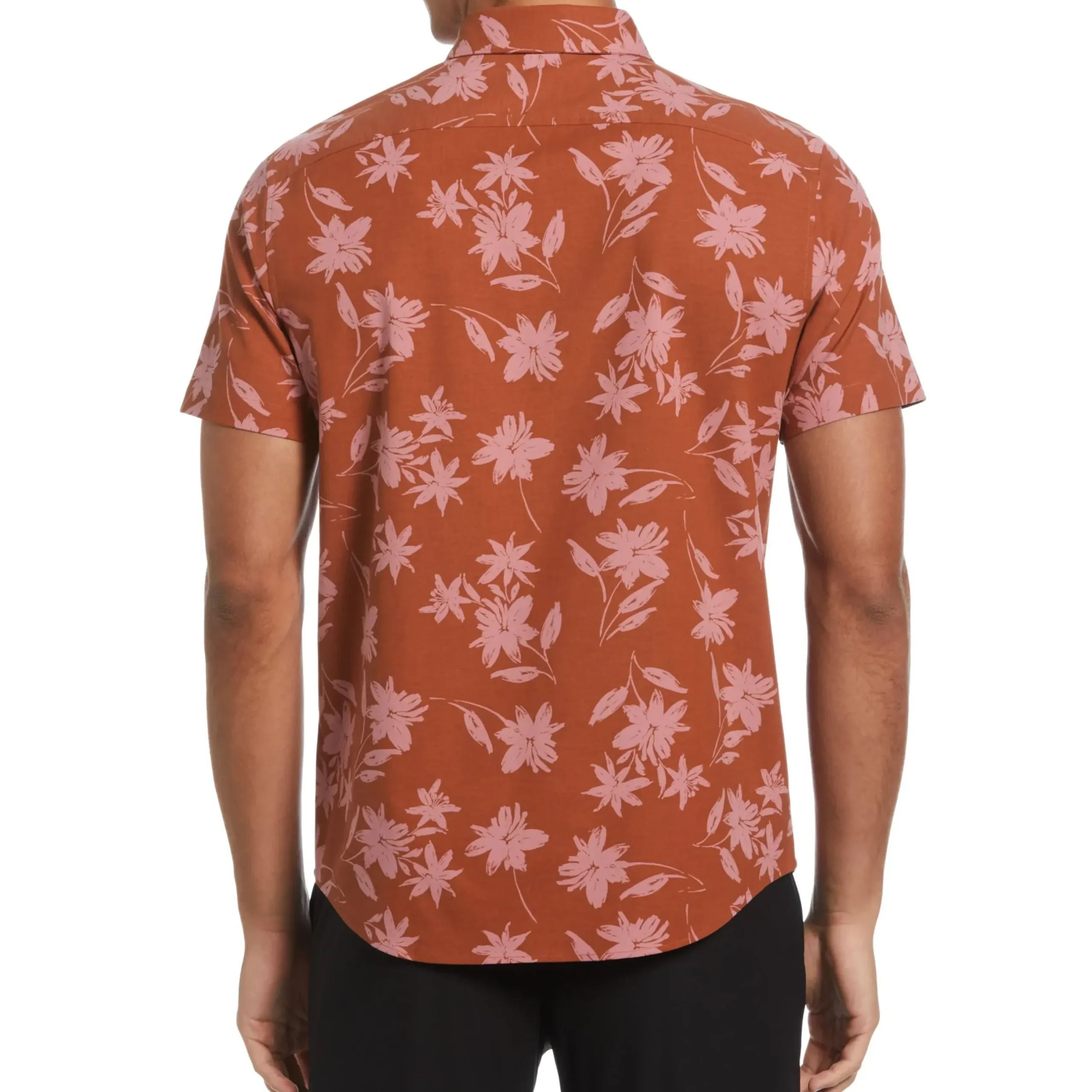 EcoVero Chambray Stretch Floral Shirt