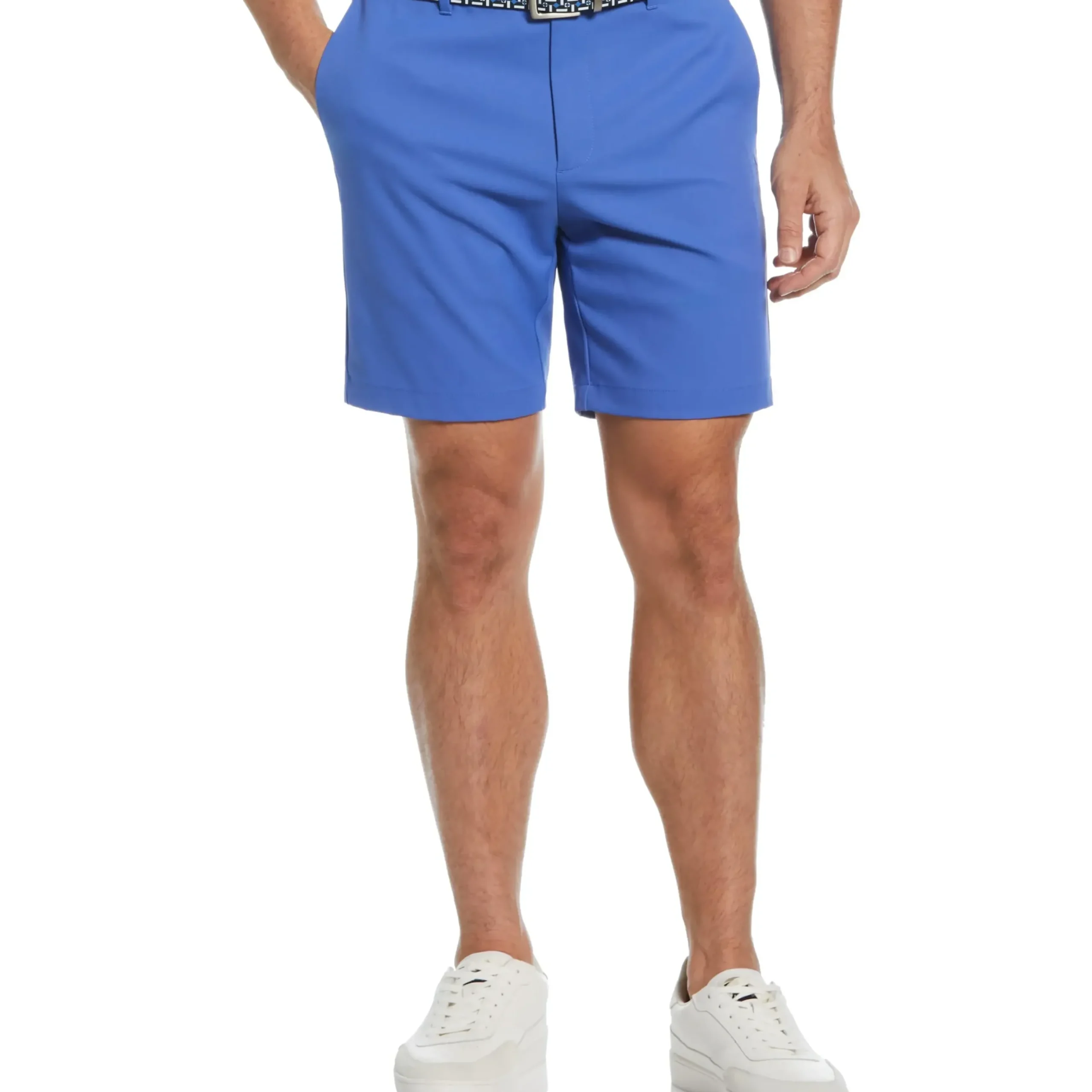 Flat Front Solid Golf Shorts