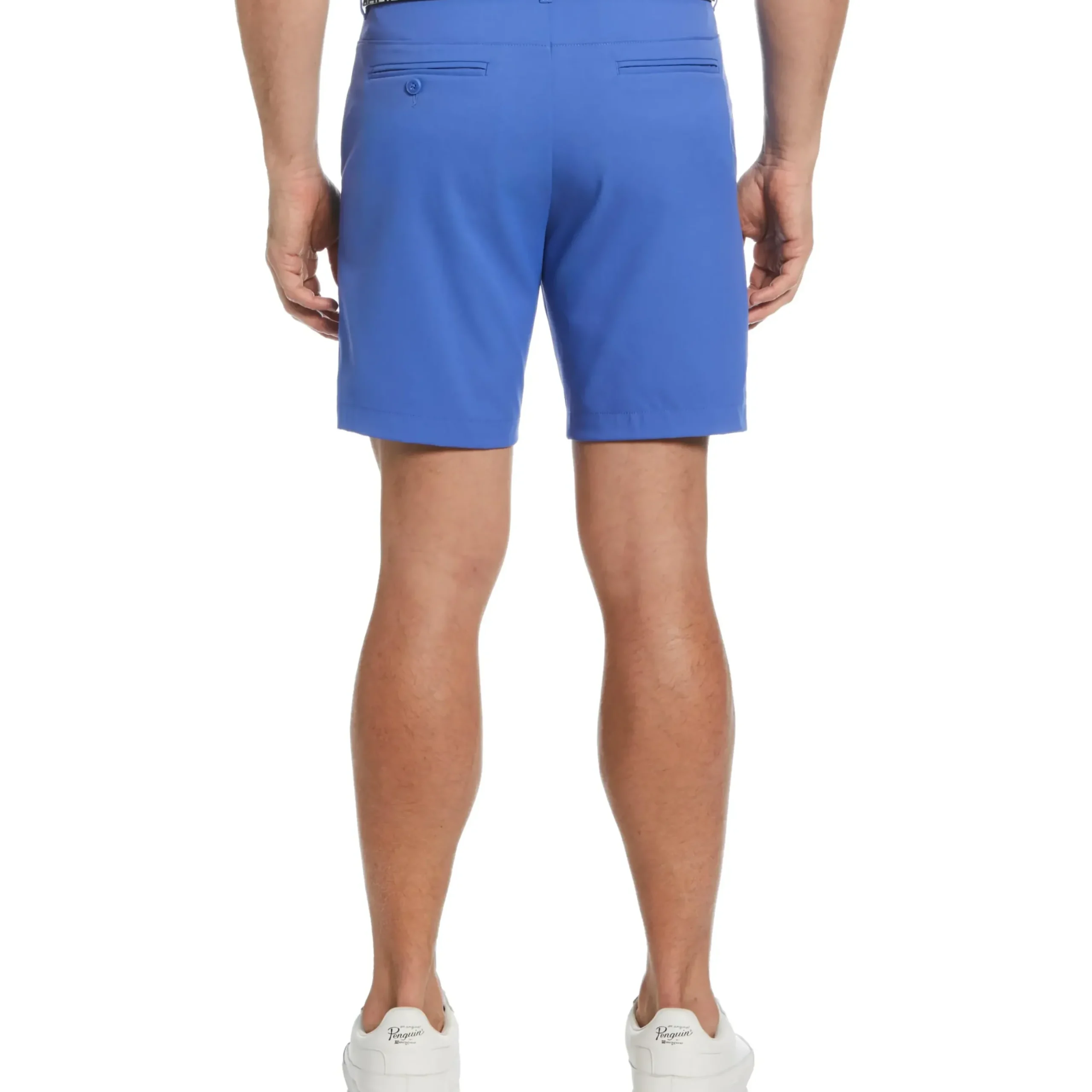 Flat Front Solid Golf Shorts