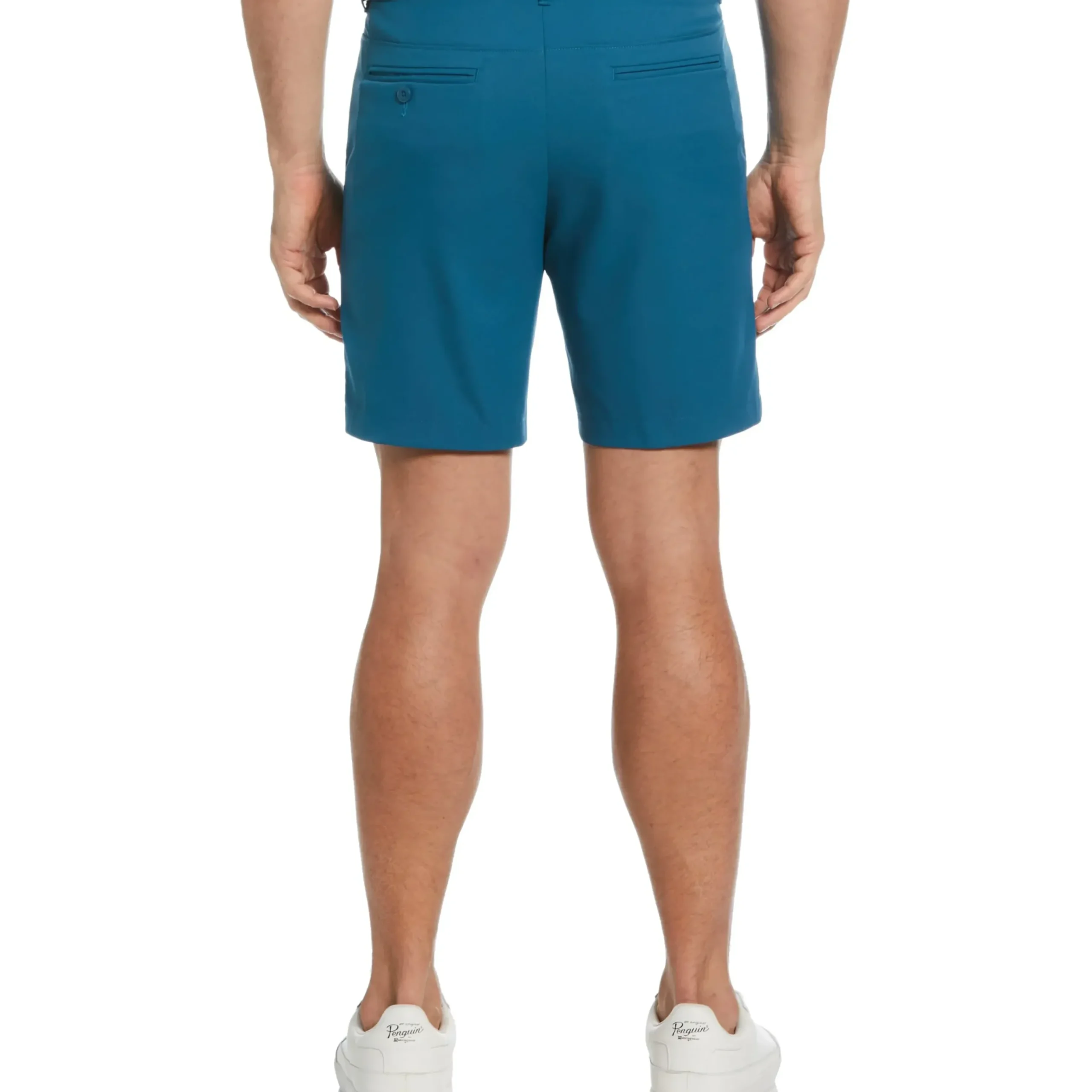 Flat Front Solid Golf Shorts