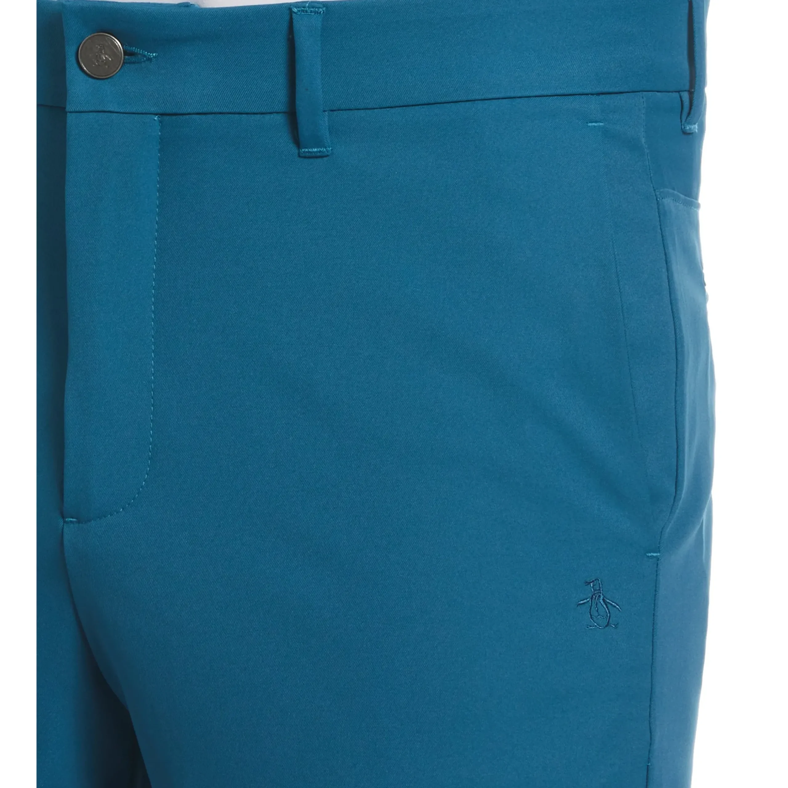 Flat Front Solid Golf Shorts