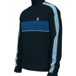 Fleece 1/4 Zip Striped Sweater