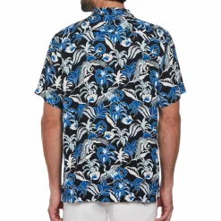 Floral Crane Print Shirt