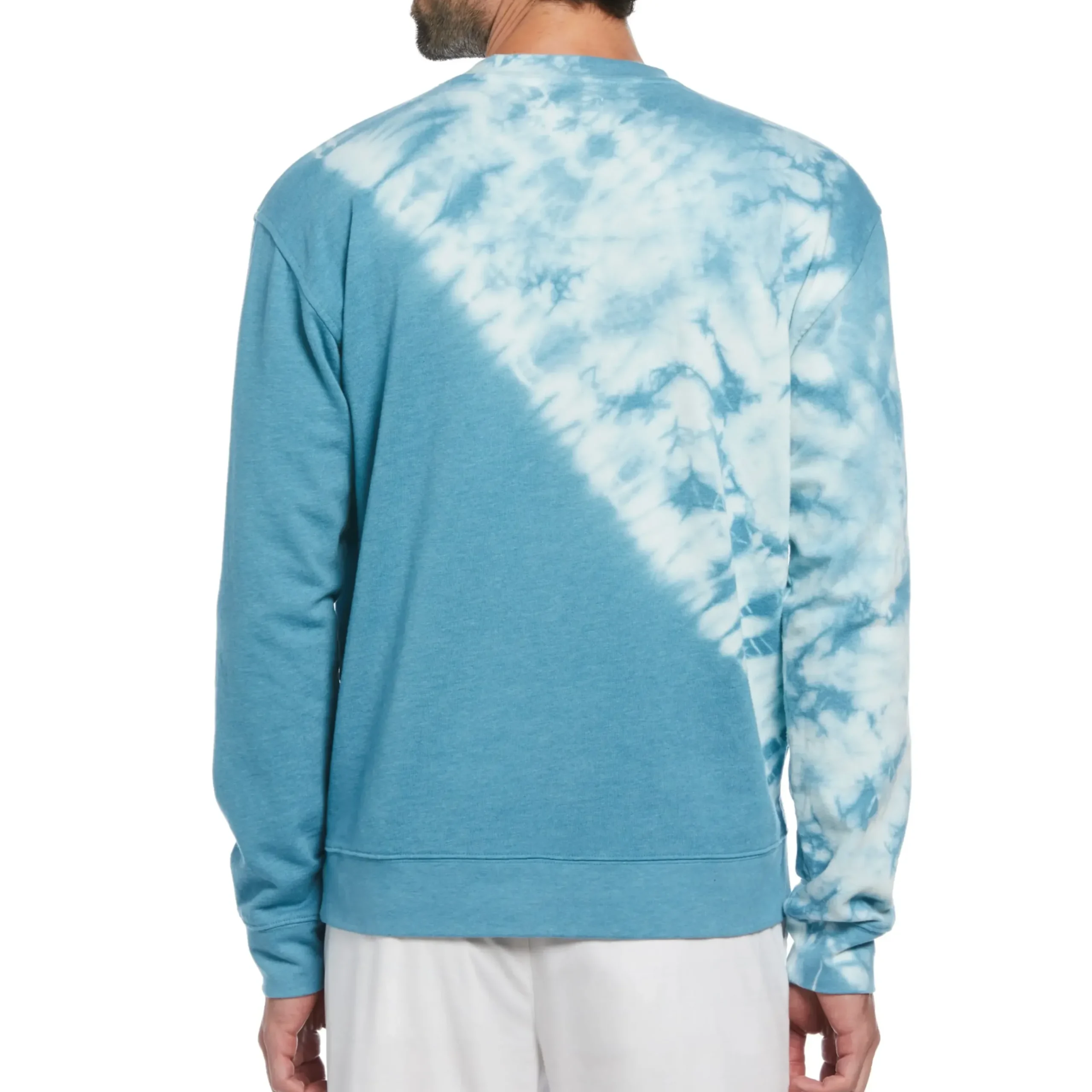 French Terry Tie Dye Crew Neck Sweater