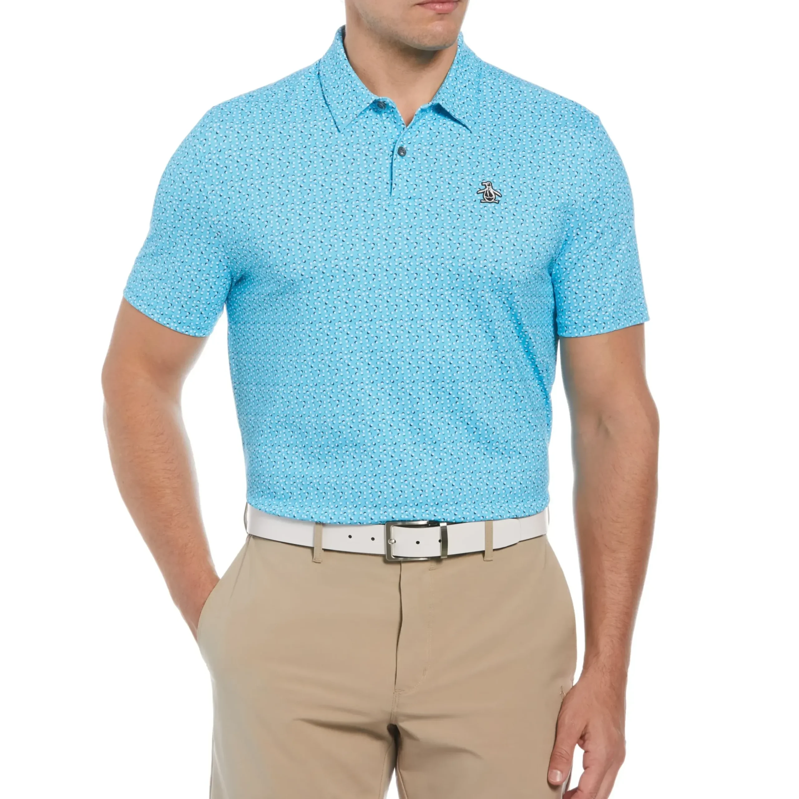 Golf Ball Print Golf Polo