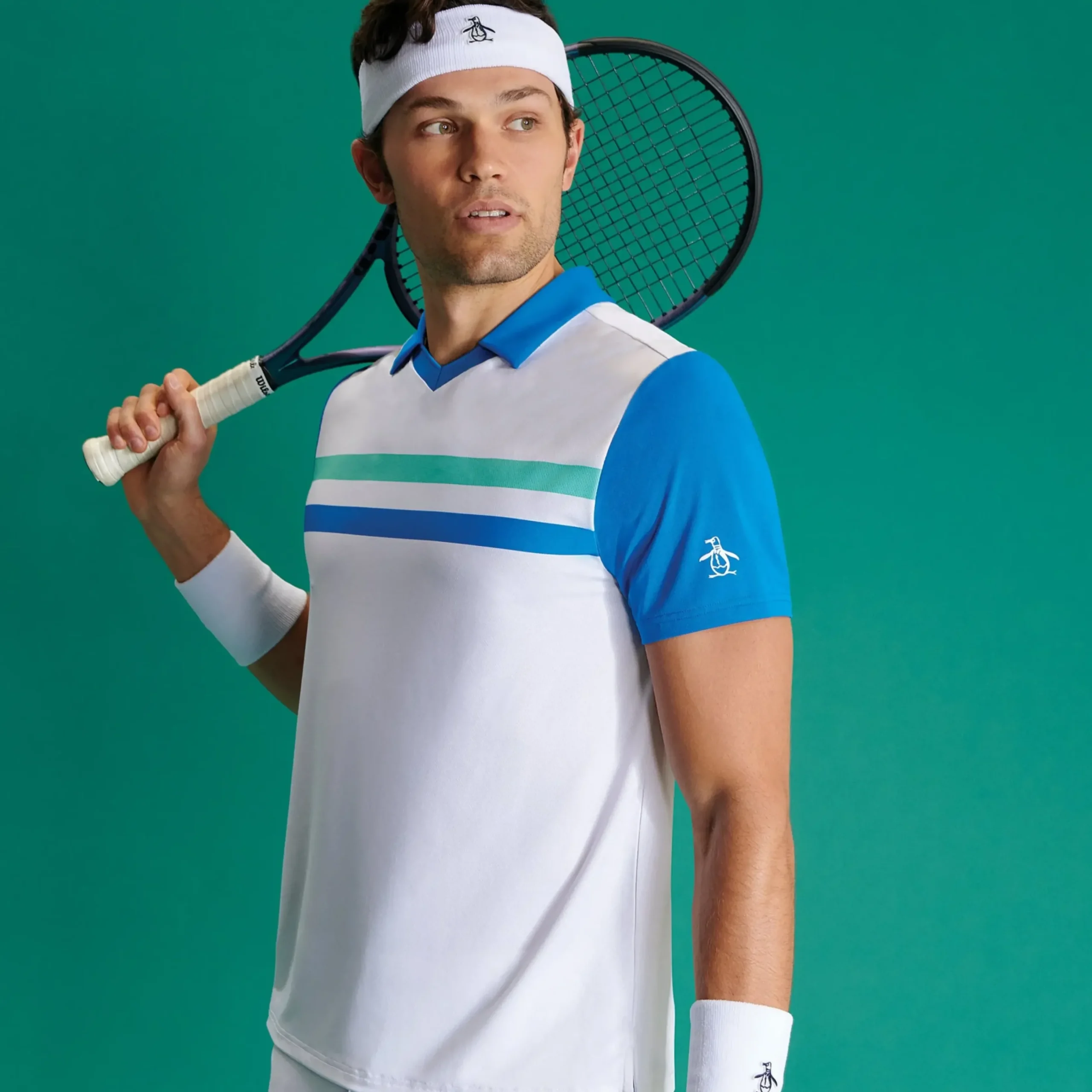 Heritage Blocked Performance Tennis Tee