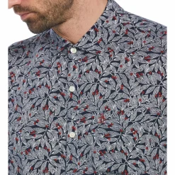 Holly Leaf Print Soft Shirt