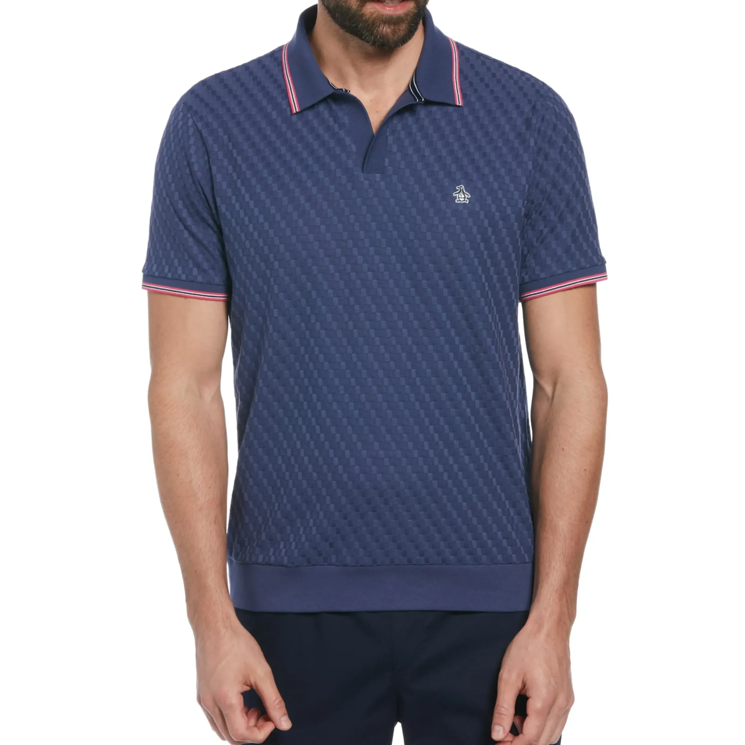 Jacquard Johnny Collar Polo