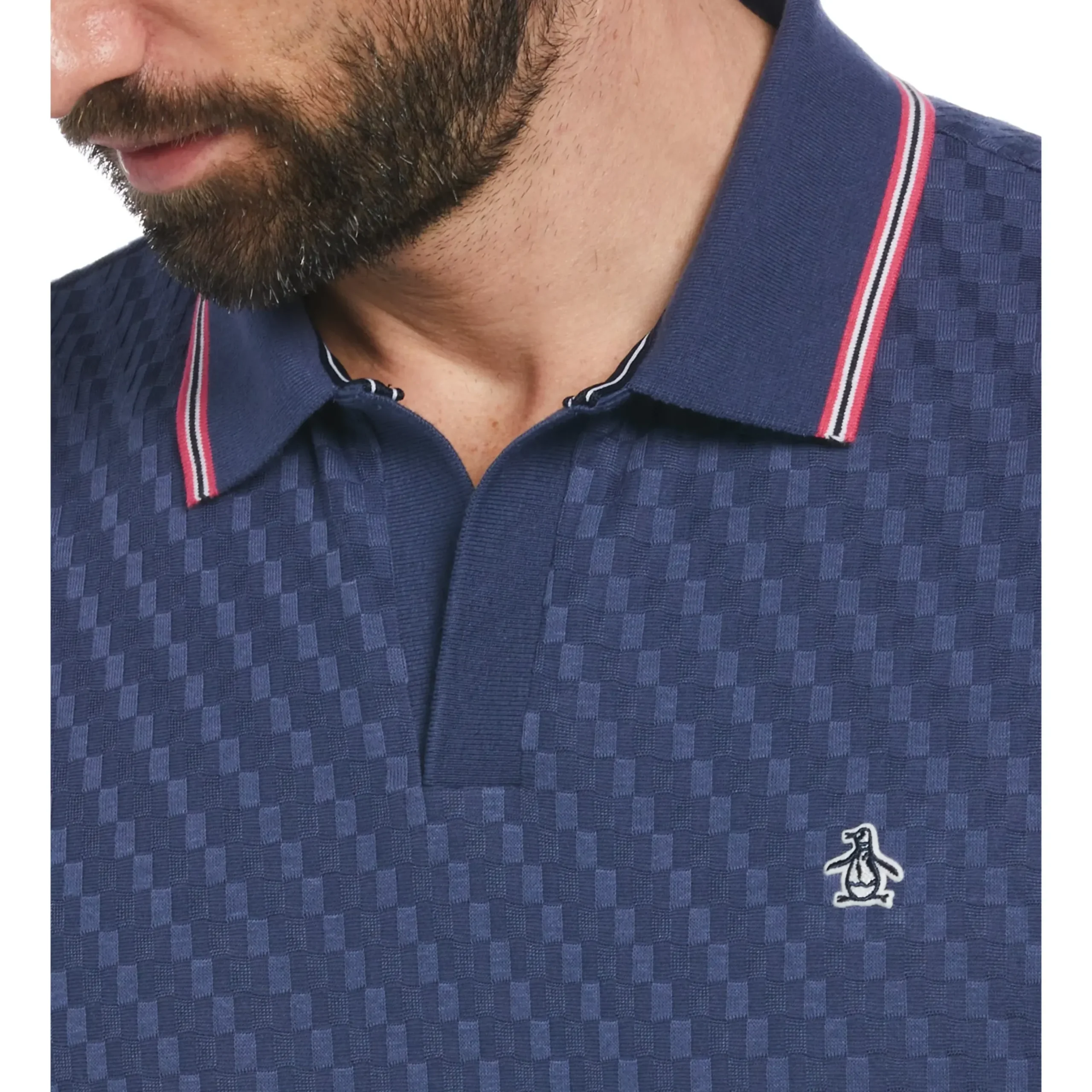 Jacquard Johnny Collar Polo