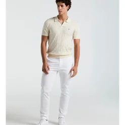 Jacquard Johnny Collar Sweater Polo