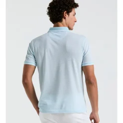 Jacquard Tipped 1/4 Zip Polo