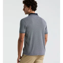 Jacquard Tipped 1/4 Zip Polo