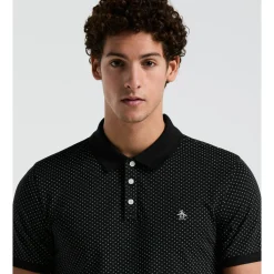 Jersey All-Over Diamond Ditsy Print Polo