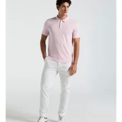 Jersey All-Over Diamond Ditsy Print Polo