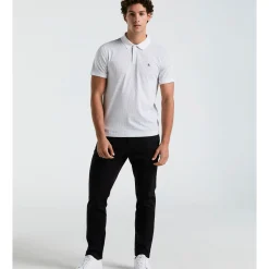 Jersey All-Over Diamond Ditsy Print Polo