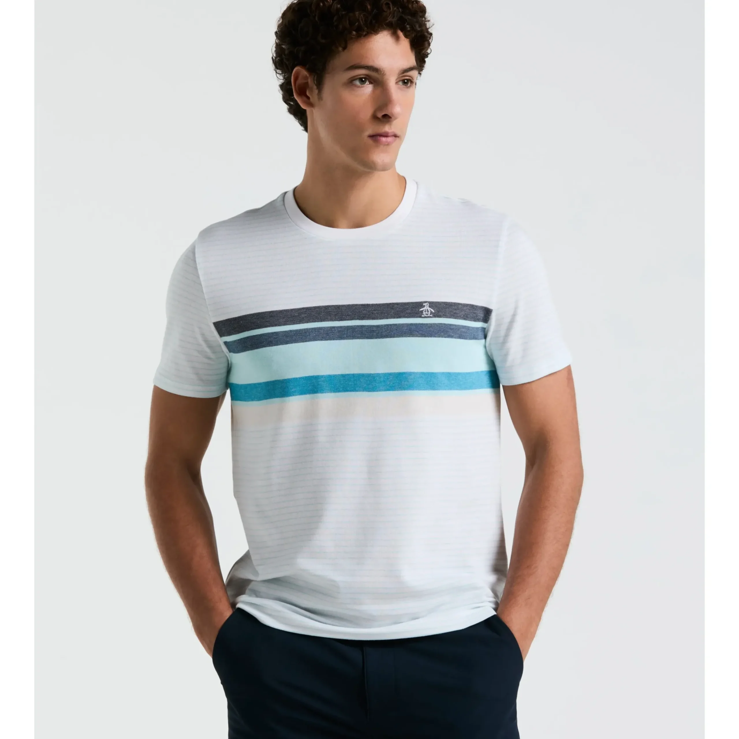Jersey All-Over Stripe Tee