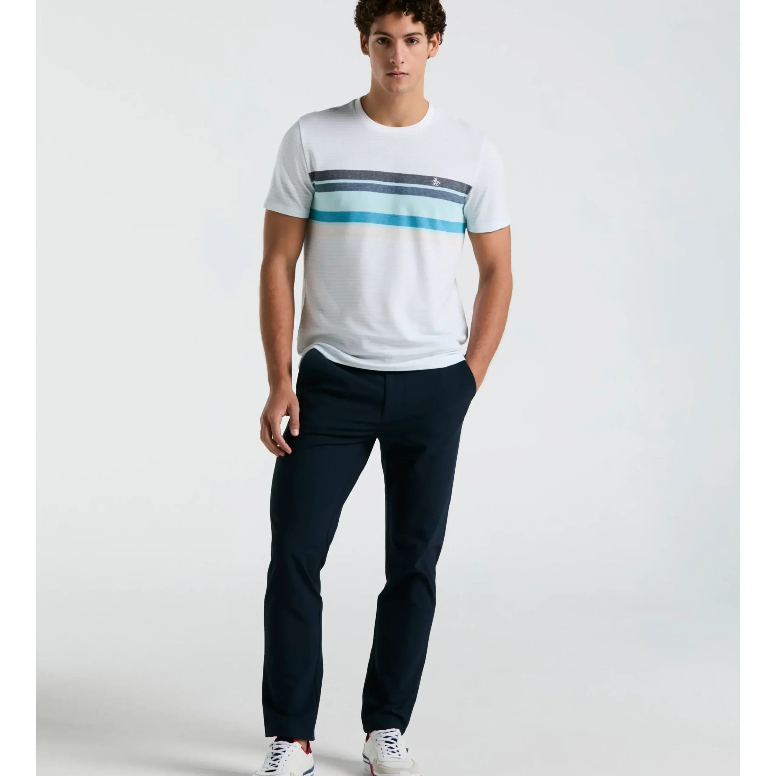 Jersey All-Over Stripe Tee