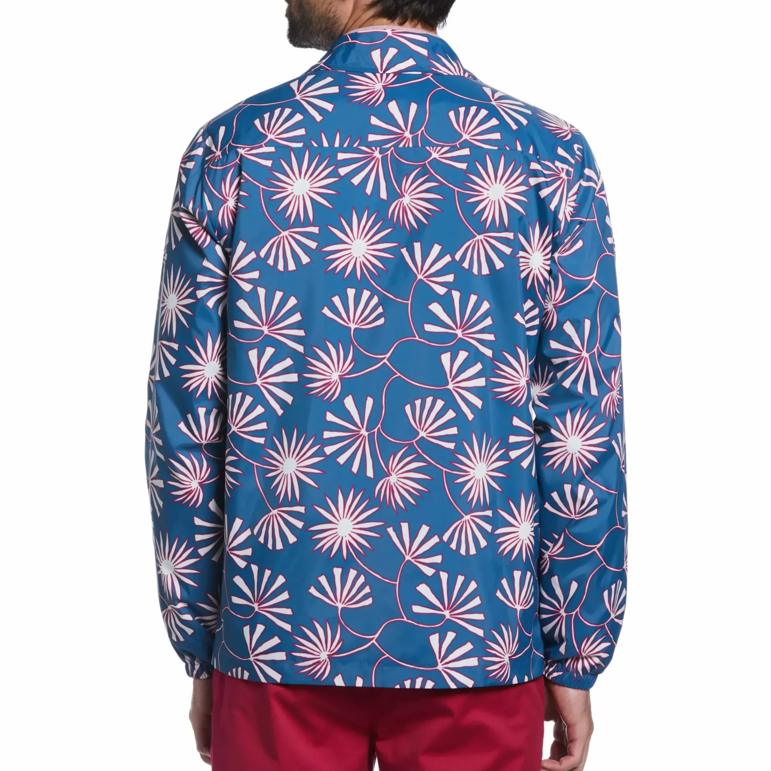 Leaf Print Rain Jacket